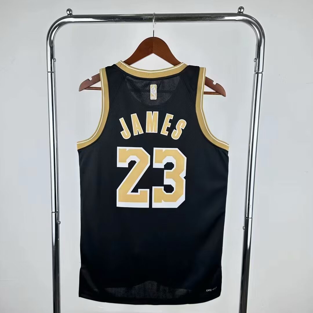 Men Los Angeles Lakers #23 LeBron James Nike black 2024 NBA Jersey->los angeles lakers->NBA Jersey